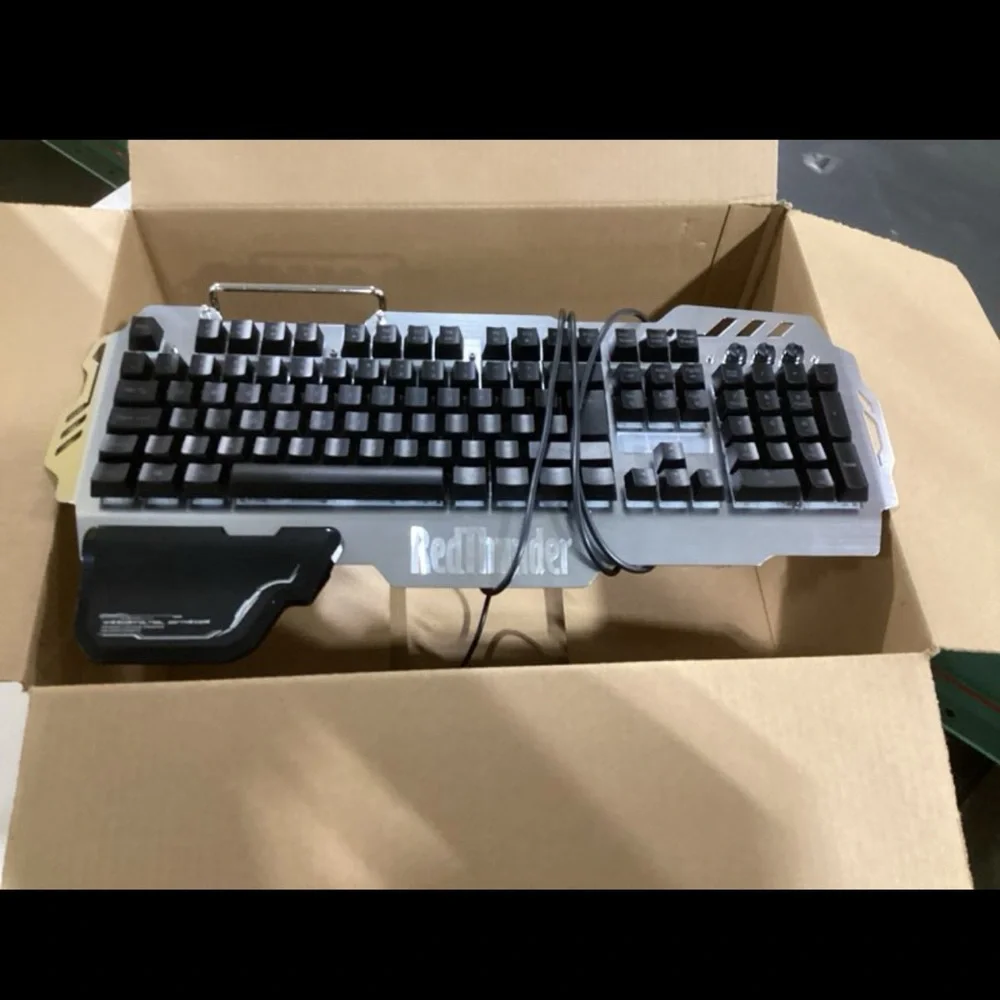 RGB Backlit Gaming Keyboard - Silver/Black
